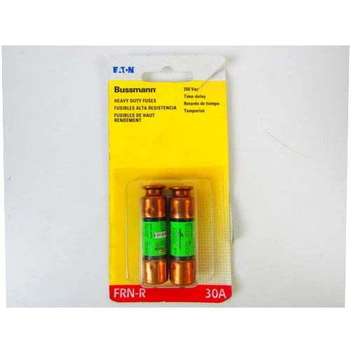 Bussmann BP/FRN-R-30 30 Amp Fusetron Dual Element Time-Delay Current Limiting Class RK5 Fuse, 250V Carded UL Listed, 2-Pack by Bussmann
