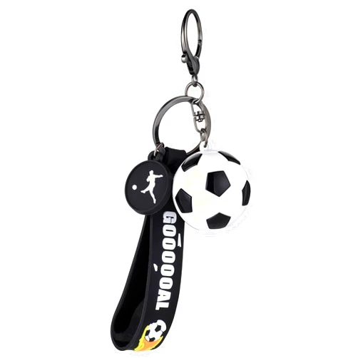 Skrfren Soccer Keychain Soccer Gifts Key Chain, Football Inspirational Keyring Sports Fan Silicone Key Rings Football Key Chains, Sports Ball Car Keyrings Cute Soccer Ball Keyring Party Favor Gifts for Keys