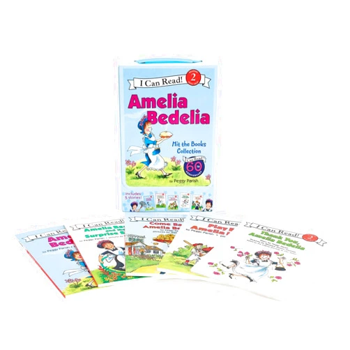 By Peggy Parish (Author), Fritz Siebel (Illustrator), Barbara Siebel Thomas (Illustrator), Wallace Tripp (Illustrator) & 1 more Amelia Bedelia 5-Book I Can Read Box Set #1: Amelia Bedelia Hit the Books (I Can Read Level 2)