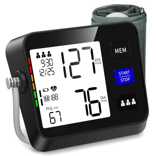 VERWINT Automatic Blood Pressure Monitor Upper Arm with Large Backlit Display, Accurate Digital BP Monitor with Adjustable Cuff 8.7