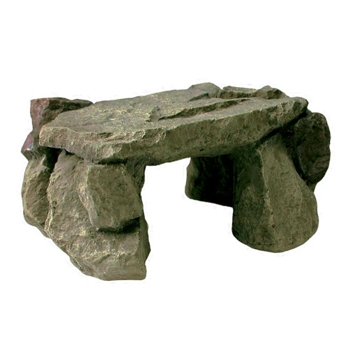 Zilla Pet Reptile Terrarium Shale Rock Den Decor Grey Medium