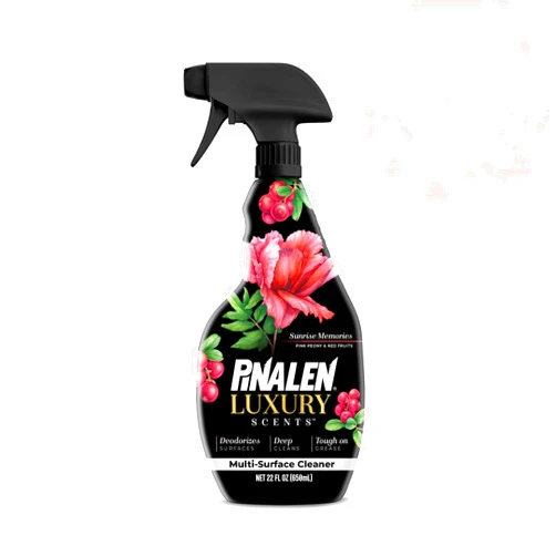 PINALEN Luxury Scent Spray Multipurpose Cleaner - Deep Cleans, Long Lasting Scent - Multisurface Bathroom & Kitchen Cleaner Supplies - Sunrise Memories (22 Fl. Oz)