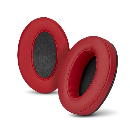 Brainwavz Angled Memory Foam Earpad - Suitable for Large Over The Ear Headphones - AKG, HifiMan, ATH, Philips, Fostex (Dark Red)