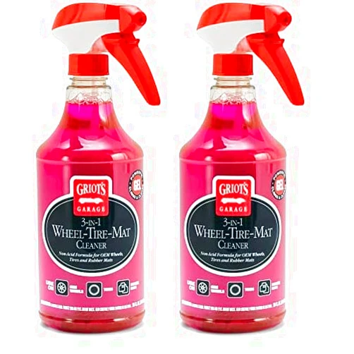 Griot's Garage 3-in-1 Wheel, Tire, & Mat Cleaner 25oz (Pack of 2)