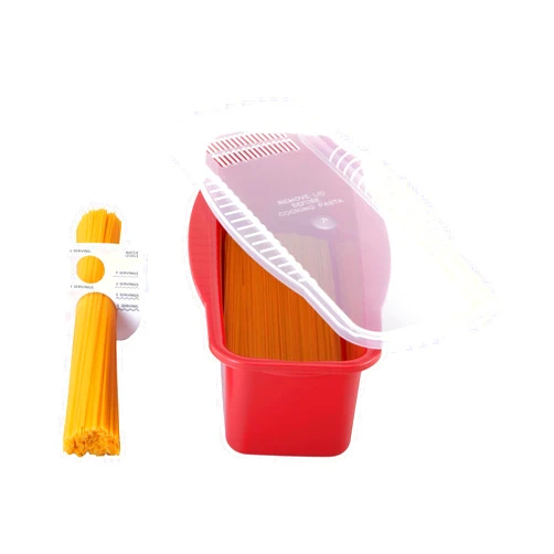 GoodCook Microwave Pasta Cooker with Strainer Lid and Cooking Guide, Microwave Noodles Cooker, Cooks up to 4 Servings of Pasta