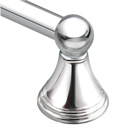 Moen DN8418CH Preston Collection 18-Inch Single Bar Bathroom Towel Bar, Chrome