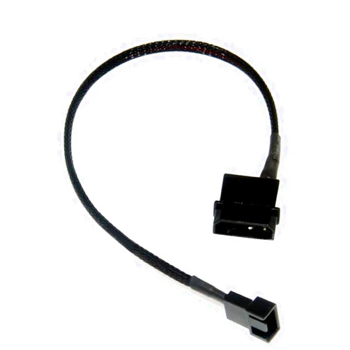 OPSFALCON 2 Pack 4-Pin (Actual 2-Pin) Molex to 3 Pin 12V PC Case Fan Power Adapter Cable, 3-Pin or 4-Pin (PWM Connector) to Molex Computer Case Fan Power Adapter Cable