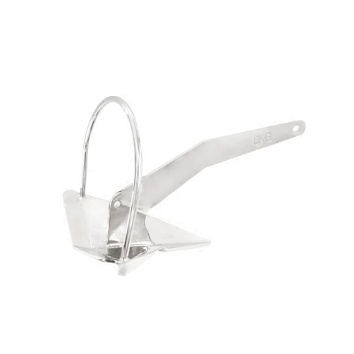ISURE MARINE 316 Stainless Steel Spade Anchor Boat Anchor Delta Style Anchor(6kg) 14lb