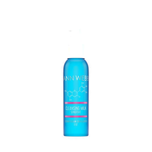 Ann Webb Sensitive Cleansing Milk - Gentle Daily Face Cleanser for Sensitive Skin Nourishes & Rejuvenates - Sensitive Milk Cleanser for All Skin Types w/o Irritating Ingredients. (2oz)