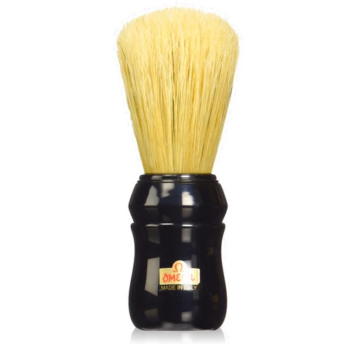 OMEGA Pure Bristle 10049 Shaving Brush, Black