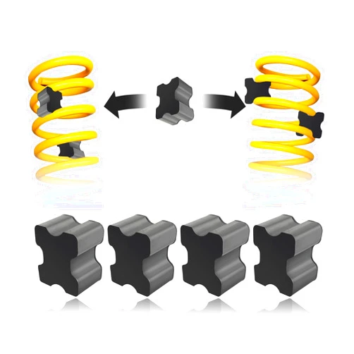 Stacool 4PCS Rubber Coil Spring Spacers,Heavy Duty Front Coil Spring Booster Kit for 1