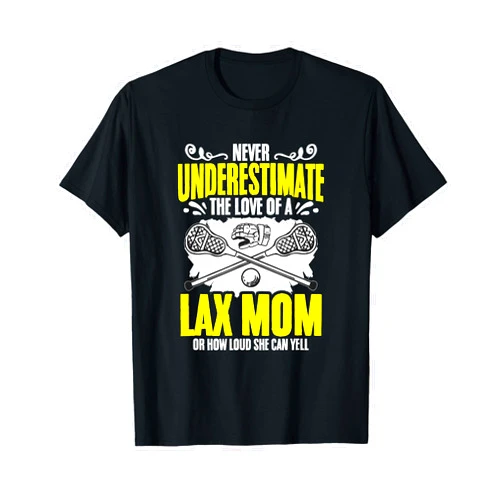 Lacrosse Fan Lax Player Goalie Love Of A Lax Mom Game Lacrosse Mom Lacrosse Player T-Shirt