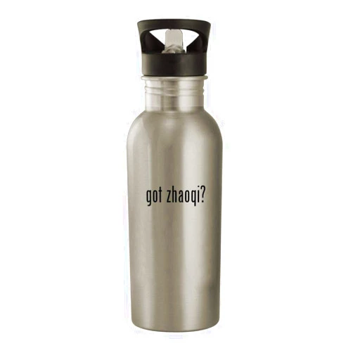 Knick Knack Gifts got zhaoqi? - 20oz Stainless Steel Water Bottle, Silver
