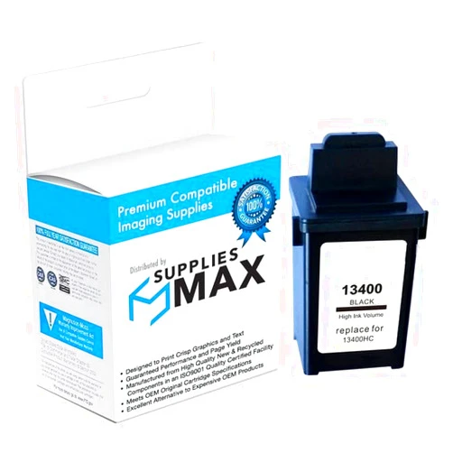 SuppliesMAX Remanufactured Replacement for Samsung FX-4000/FX-4225/SF-3000/4100/4200 Black Inkjet (600 Page Yield) (13400HC) (INK-M10)