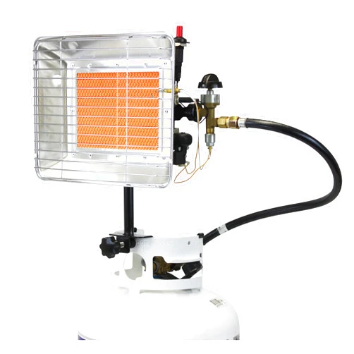 Flame King GS4200EP 13,000 BTU Propane Tank Top Heater, Great for Outdoor Jobs, Construction Sites, Campsites, Thawing and Heating Purposes Silver