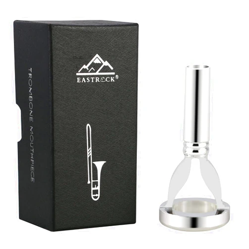 EastRock Embouchure Training Device, Trombone Mouthpiece Trainer, Silver Plated Embouchure, Mouth muscle training Gift for Trombone Players
