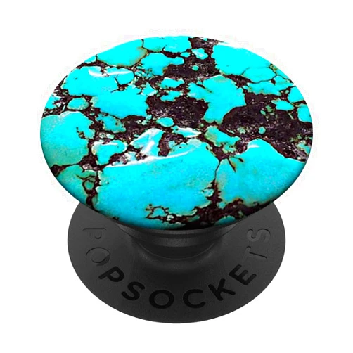Sassy Gypsy Gifts Turquoise Marble Stone Slab Print Southern Glam Phone Grip PopSockets PopGrip: Swappable Grip for Phones & Tablets PopSockets Adhesive PopGrip