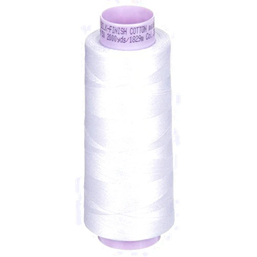 Mettler Silk-Finish Cotton Thread, 2000 yd/1829m, White