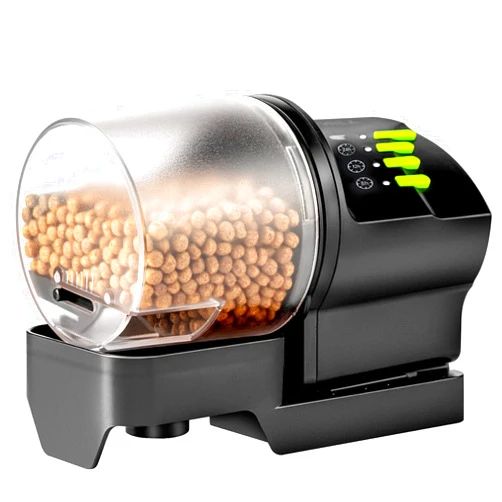DXOPHIEX Automatic Fish Feeder Food Dispenser Vacation Fish Feeder Powered by Battery and USB for Aquarium and Turtle Tank