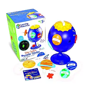 Learning Resources Solar System Puzzle Globe, STEM Toys for Kids, Space Décor, Educational Toy, 21 Pieces, Age 3+