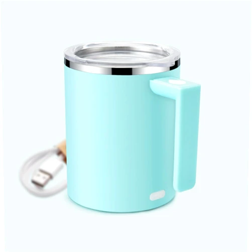 IAMPDD Self Stirring Mug Auto Self Mixing Stainless Steel Cup for Coffee/Tea/Hot Chocolate/Milk Mug for Office/Kitchen/Travel/Home -350ml/12oz The best gift (Green)
