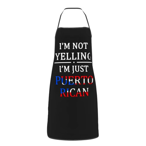 Woyaba Puerto Rican Apron,Cooking Aprons For men Women,Kitchen Apron Chef Apron Adjustable Garden Aprons With Pockets