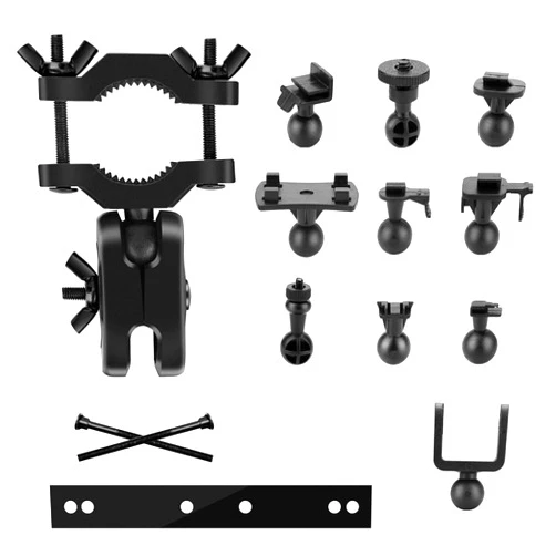 QveeQ Ultra-Slim Pole Mount for Dash Cameras, Black, 10+ Joints