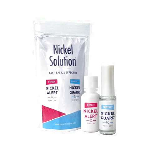 Nickel Smart Nickel Solution – 1 Nickel Alert Testing Solution & 1 Nickel Guard Protective Coating, Perform 200+ Tests on Any Metal, Nickel Allergy Starter Kit by NoNickel
