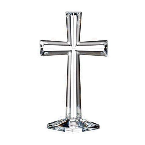 Marquis by Waterford Selah Standing Cross, 10-Inch, Clear, First Communion Gift, Baptism Gift
