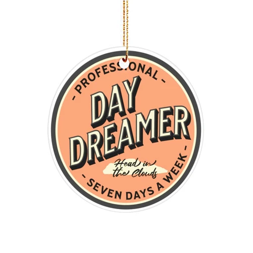 Generic Professional Day Dreamer Ornament, Head in The Clouds, Christmas Ornament Gift