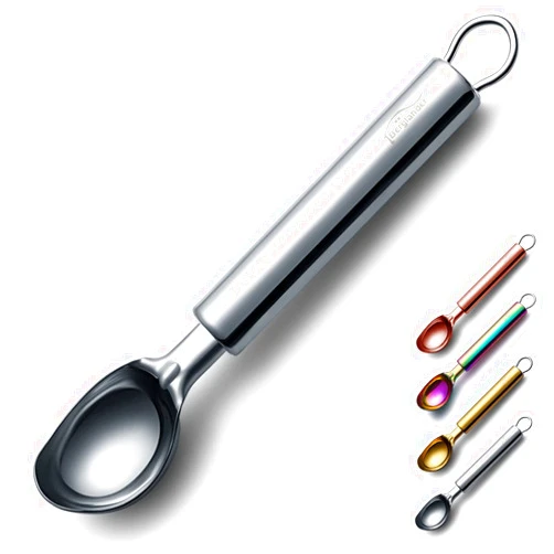 Berglander Ice Cream Scoop, Berglander Stainless Steel Cookie Scoop Melon Baller Scooper Cones, Specialty Tools and Gadgets, Ice Cream Spoon Food Scoop Easy To Clean Dishwasher Safe