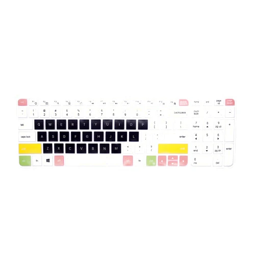 WYGCH Silicone Keyboard Cover for Logitech MK470 MK580,for Logitech MK470 MK580 Accessories, Ultra Thin Silicone Keyboard Protector Skin (Candy Black)