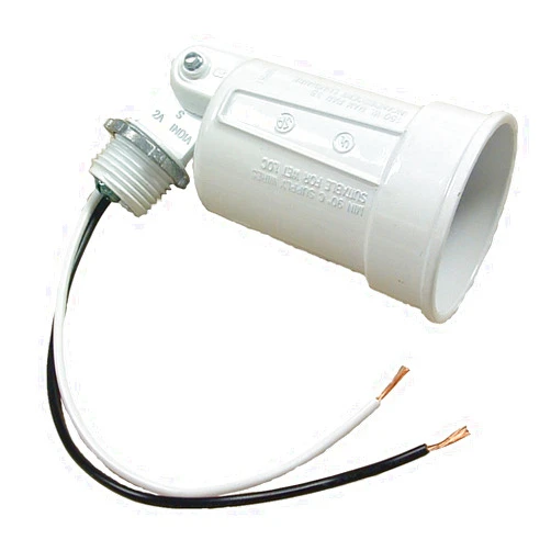 BELL Hubbell-Raco 5606-1 5606 Lamp Holder, 100 W, Par38, Die Cast Zinc, White