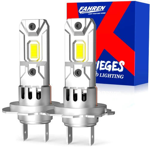 Krieges Fahren Upgraded H7 Bulb, 20000LM 600% Superior Brightness H7 Bulbs with 16 CSP Chips, No Adapter Required, 1:1 Halogen Size, 6500K Plug and Play, H7 Fog Light Bulbs, Pack of 2