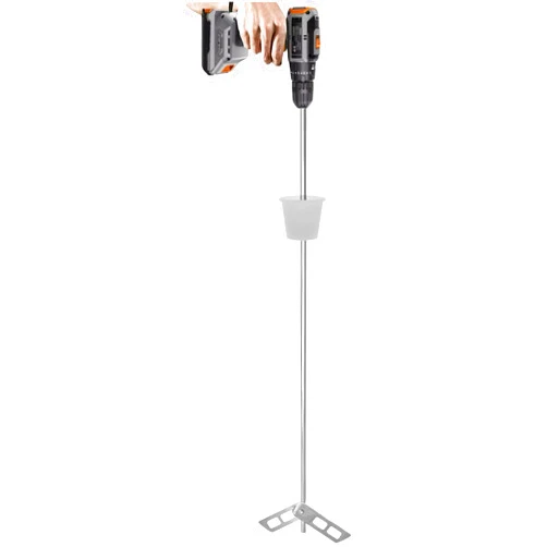 DESENNIE Degassing Stirrer Degasser Mix-Stir Mixing De-gasser Agitator With #6 Stopper Stainless Steel for Wine Making Brewing Beer Mix Wine Beer Kombucha Mixer Drill Attachment Rod with Paddles
