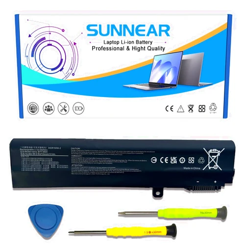 SUNNEAR BTY-M6H 51Wh Laptop Battery Replacement for MSI PE60 PE70 GE62 GE72 GL62 GL72 GP62 GP62MVR GP72 GL62M GP72MVR GL62VR GL72VR GT62VR MS-16J2 Series Notebook 10.86V 4730mAh