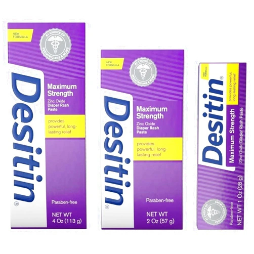 Comfort Axis DESITIN Maximum Strength Original Diaper Rash Paste 3-Piece Variety Sizes 4 oz, 2 oz, 1 oz Bundle Pack