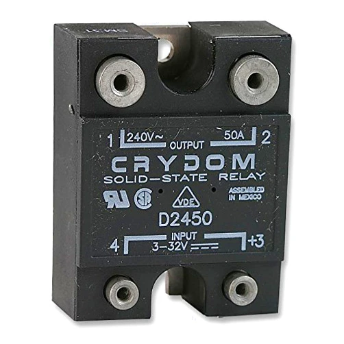 SENSATA/CRYDOM - D2450-10 - Solid State Relay, SPST-NO, 50 A, 280 VAC, Panel, Screw, Random Turn On