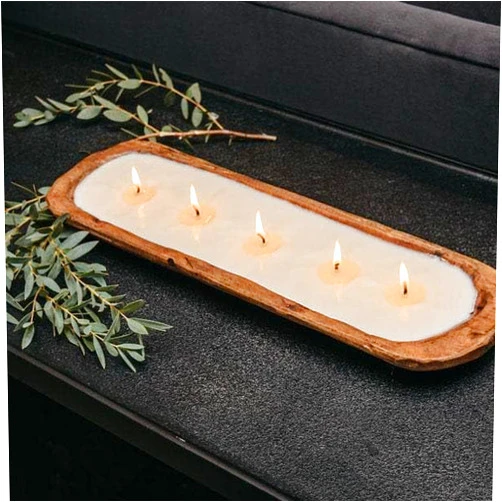 TLC Candle Co. 5-Wick Dough Bowl Soy Candles Belgian Linen