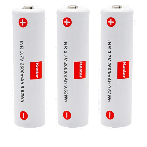 Kastar 3-Pack 3.7V 2600mAh Rechargeable Battery Replacement for Zhiyun-Tech Gimbal Crane V1 Crane 2 / Crane 2S / Crane 3S/ Crane 3S Pro/Crane 3SE, Crane 3 LAB, Z1 Evolution Gimbal