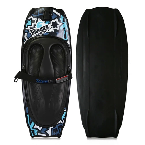 SereneLife Water Sport Kneeboard with Hook for Kids & Adults, Kneeboard with Strap for Boating, Waterboarding, Kneeling Boogie Boarding, Knee Surfing