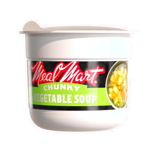 KJ Poultry Meal Mart Amazing Meals - Chunky Vegtable Soup MRE Meat Meals Ready to Eat (1 Pack) Prepared Entree Fully Cooked, Shelf Stable Microwave Dinner - Travel, Military, Camping, Emergency Survival