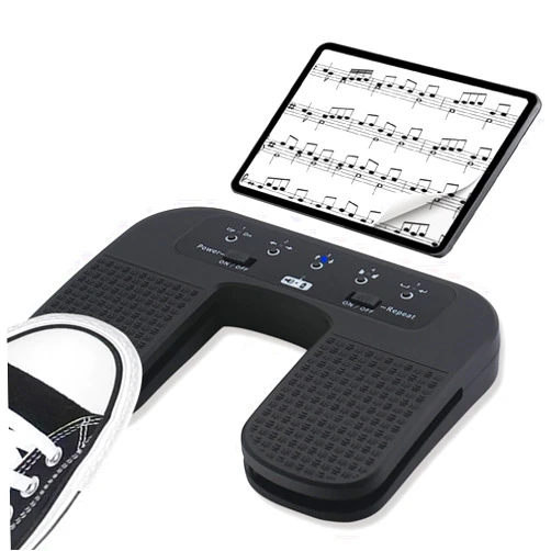 Yueyinpu Wireless Page Turner Pedal For Tablets iPad Smartphone Rechargeable Anti-Skid Pad (Plus)