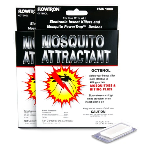 Flowtron MA-1000 Octenol Mosquito Attractant Cartridge, Compatible with BK-15, BK-40, BK-80, MC-9000, FC-8800-2 Pack