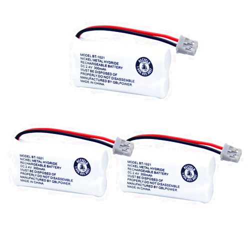 GEILIENERGY BT-1021 Rechargeable Battery Replacement Compatible with Uniden BT1021 BBTG0798001 BT-1008 BT-1016 Cordless Handset Phone(Pack of 3)