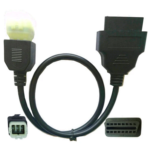 OTKEFDI Motorcycle 6 Pin OBD Diagnostic Cable Motorbike Kline and Canbus Motorbike Adapter