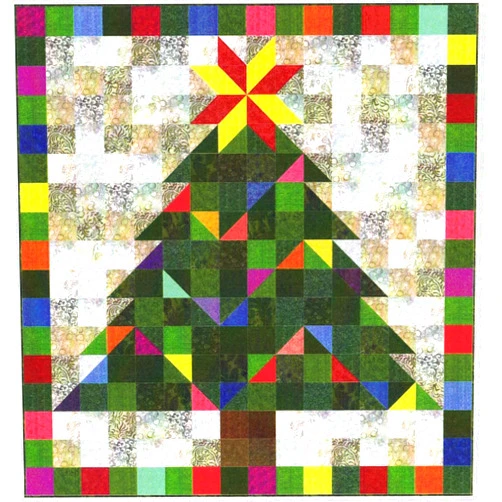 Generic Playful Garland Quilt Pattern by Maple Hill Quilts, Christmas Wall Hanging, Great for Beginners
