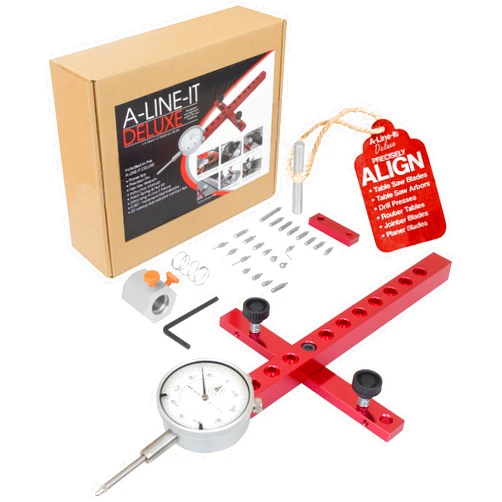 Peachtree Woodworking Supply A Line It Deluxe, Table Saw Alignment Tool, Digital Dial Indicator Alignment Gauge, Machinery Precision Dial Gauge, Arbor & Blade Runout Gauge Dial Indicator