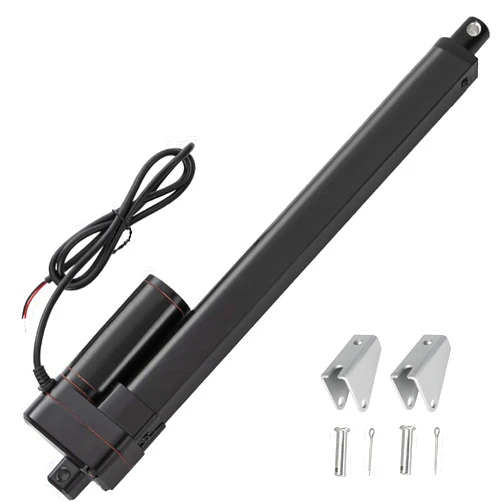 JQDML 10 Inch Stroke Linear Actuator 12V Heavy Duty 440lbs/2000N IP65 Waterproof Electric Actuator Speed 0.31