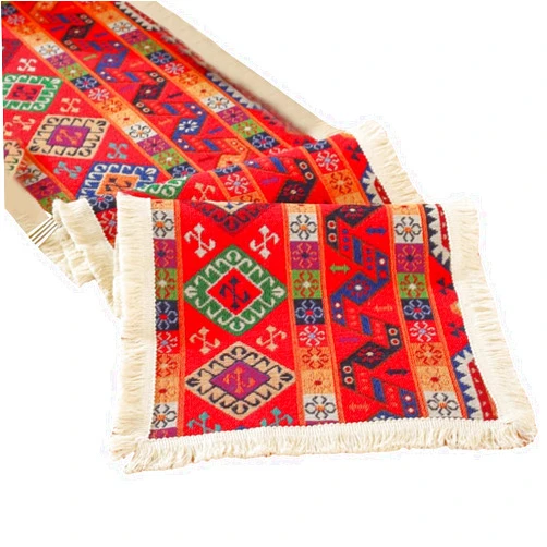 Ralondbey Rectangular Dining Table Tablecloth Weave Coffee Table Table Counter Decoration